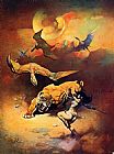 Frank Frazetta Flying Reptiles painting